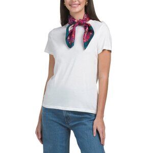 FATTORSETA Fuchsia/Teal Made In Italy Silk Scarf